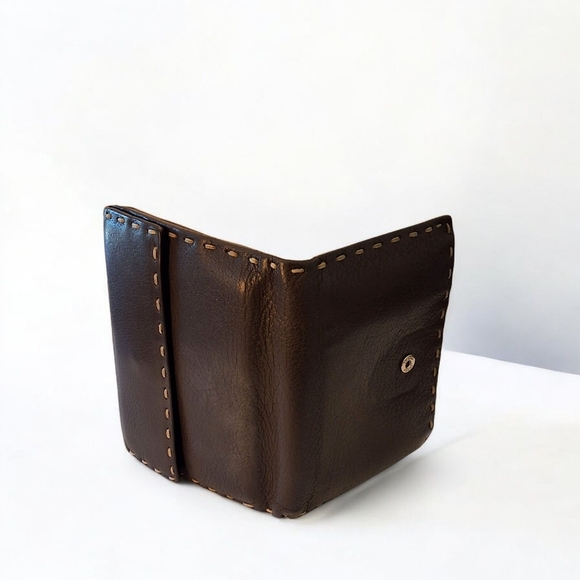 Fendi Selleria Small Bifold Wallet | Hand-Stitched Roman Leather - Picture 15 of 16